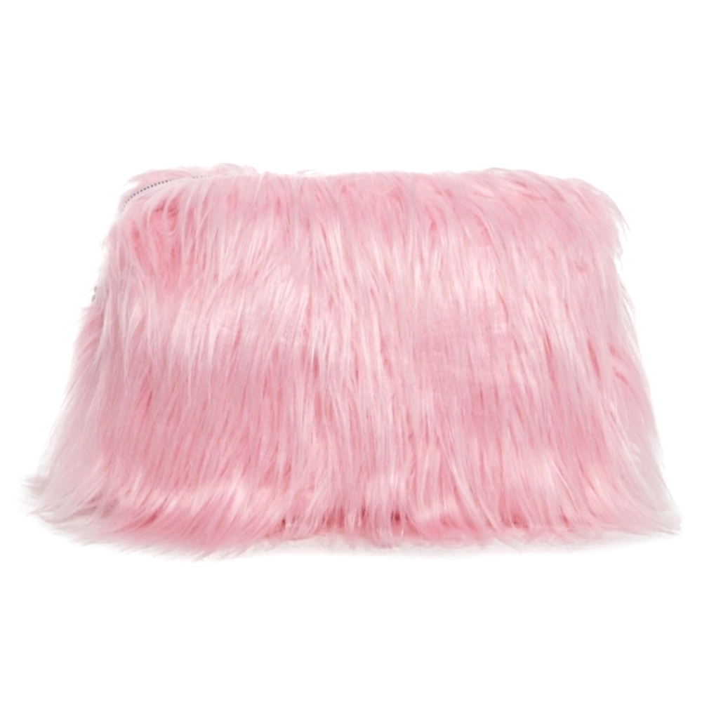 Pink Fuzzy Clutch
